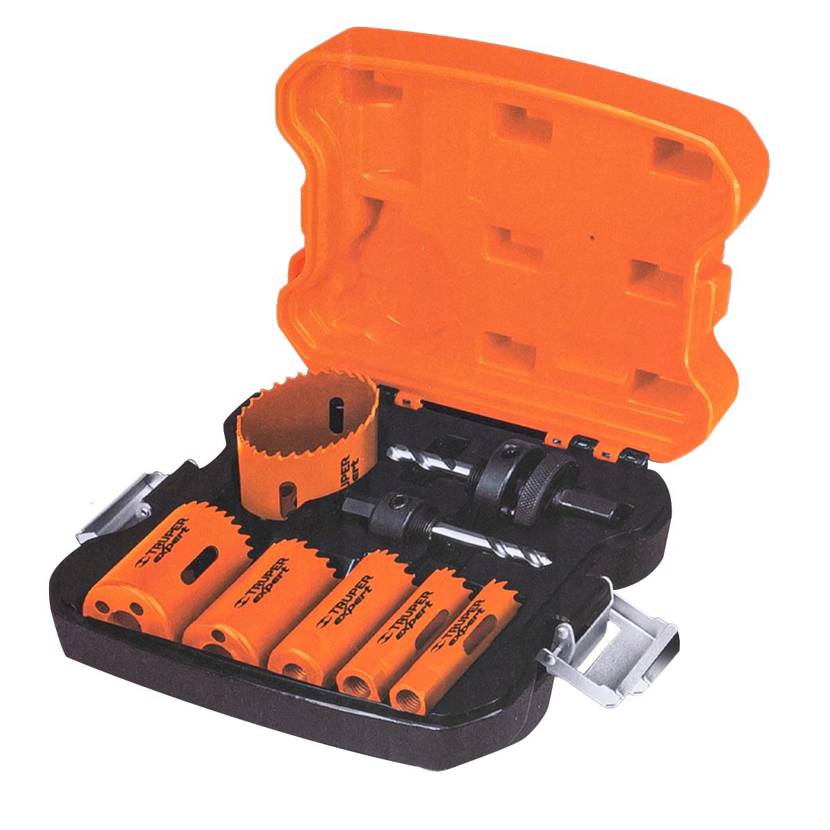 Kit De Sierras Copa Bimetal Truper Expert Kitb-6  6 Piezas + 2 Mandriles